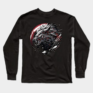 Mecha Tier Tiger Wolf Fuchs Drache Cyborg Long Sleeve T-Shirt